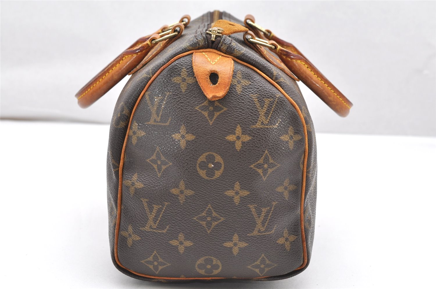 Authentic Louis Vuitton Monogram Speedy 25 Boston Hand Bag M41528 LV 2542K