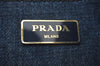 Authentic PRADA Vintage DENIM Canapa SS Tote Hand Bag Purse BN2439 Blue 2544I