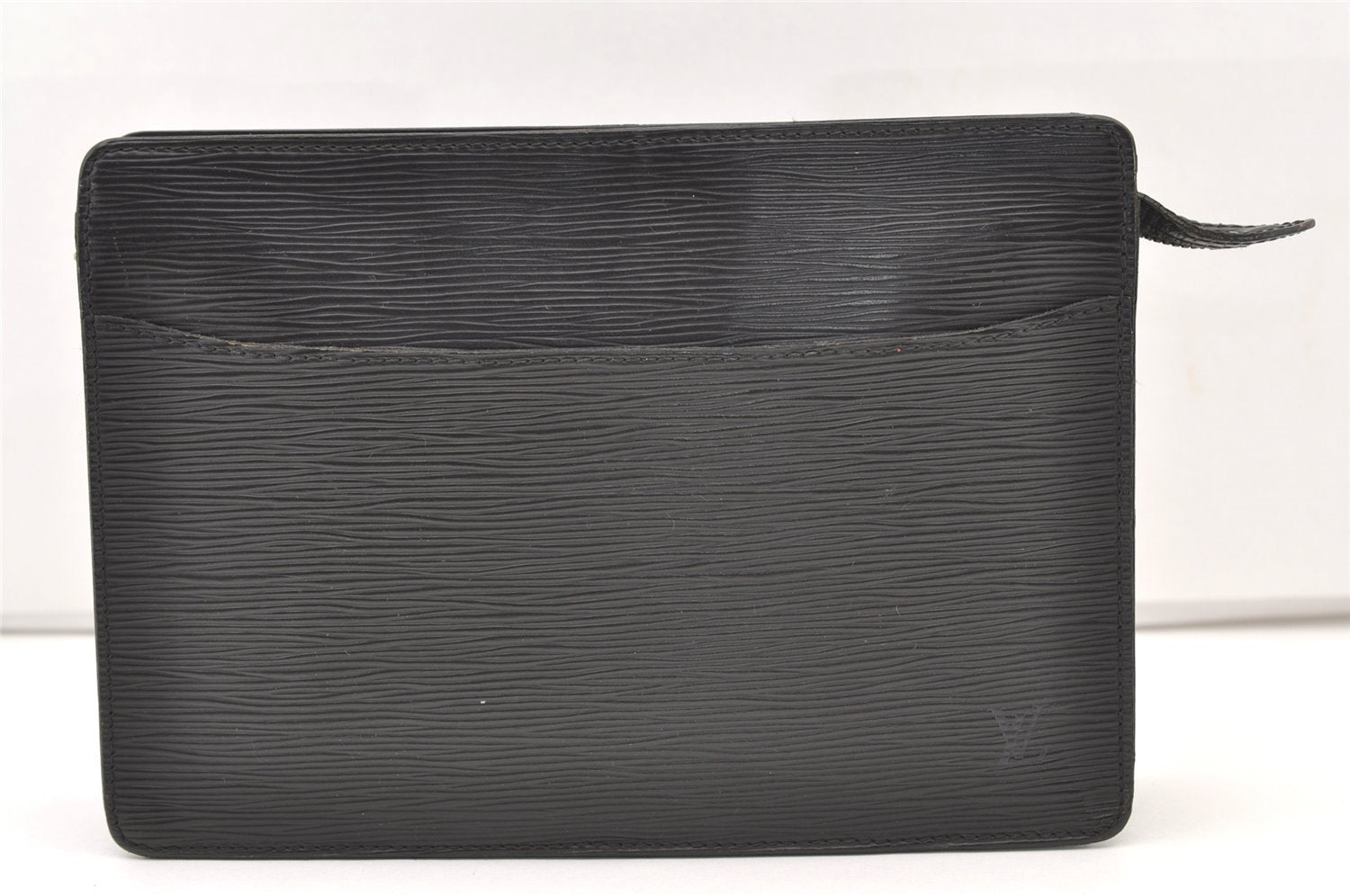 Authentic Louis Vuitton Epi Pochette Homme Clutch Hand Bag Black M52522 LV 2544J