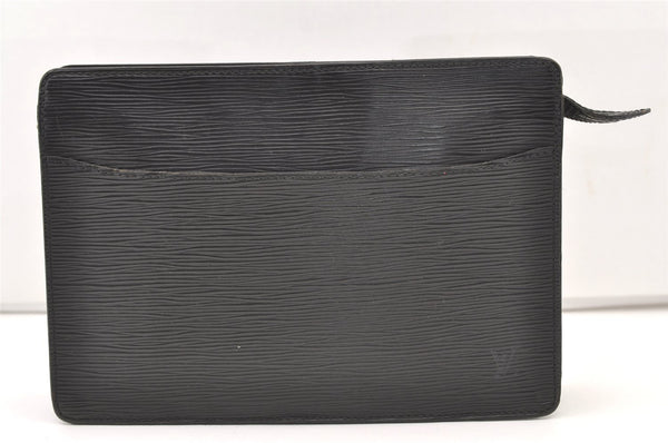 Authentic Louis Vuitton Epi Pochette Homme Clutch Hand Bag Black M52522 LV 2544J