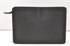 Authentic Louis Vuitton Epi Pochette Homme Clutch Hand Bag Black M52522 LV 2544J
