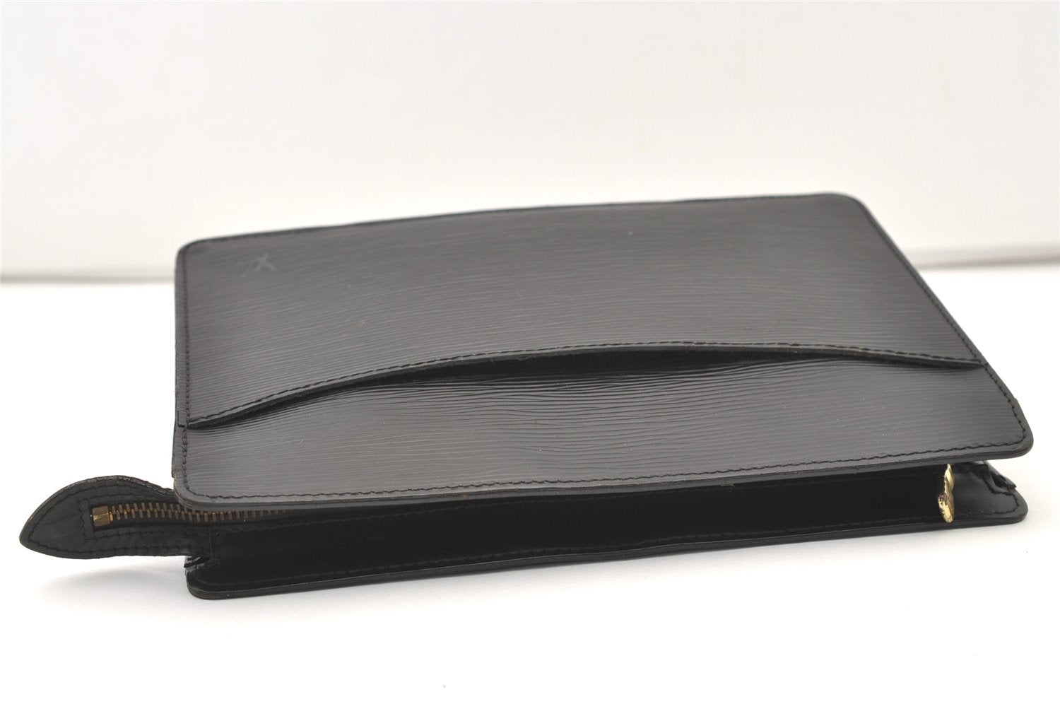 Authentic Louis Vuitton Epi Pochette Homme Clutch Hand Bag Black M52522 LV 2544J