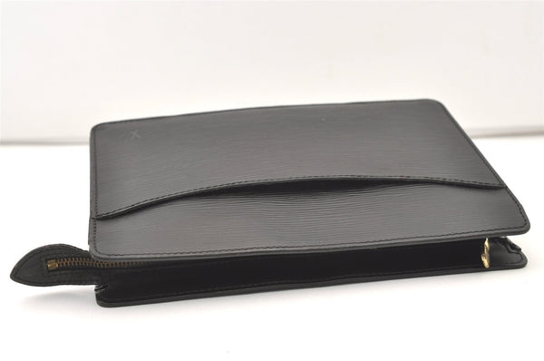 Authentic Louis Vuitton Epi Pochette Homme Clutch Hand Bag Black M52522 LV 2544J