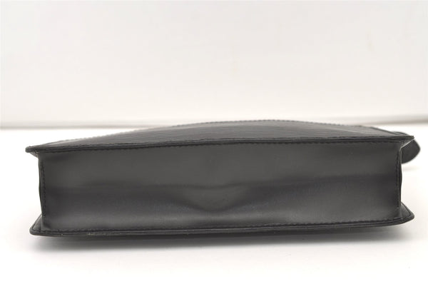 Authentic Louis Vuitton Epi Pochette Homme Clutch Hand Bag Black M52522 LV 2544J