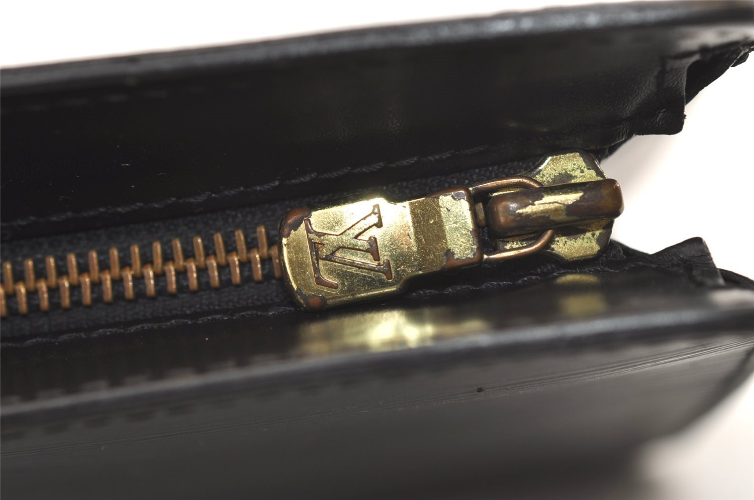 Authentic Louis Vuitton Epi Pochette Homme Clutch Hand Bag Black M52522 LV 2544J