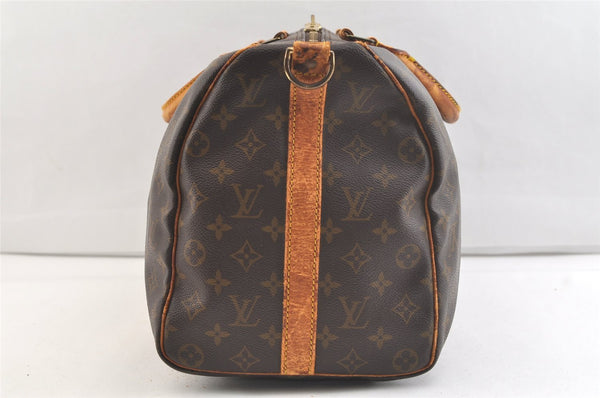 Authentic Louis Vuitton Monogram Keepall Bandouliere 45 M41418 Boston Bag 2544K