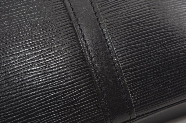 Authentic Louis Vuitton Epi Porte Documents Voyage Briefcase M59162 Black 2547I