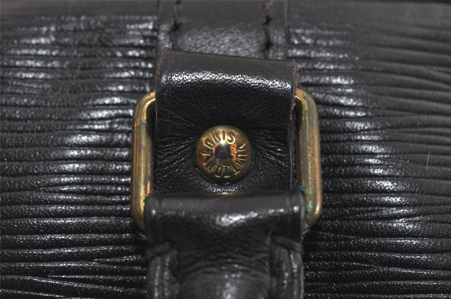 Authentic Louis Vuitton Epi Porte Documents Voyage Briefcase M59162 Black 2547I