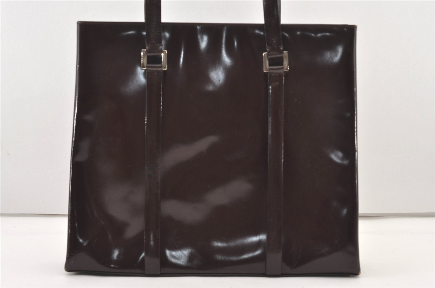 Authentic GUCCI Vintage Shoulder Hand Bag Leather Brown Junk 2547J