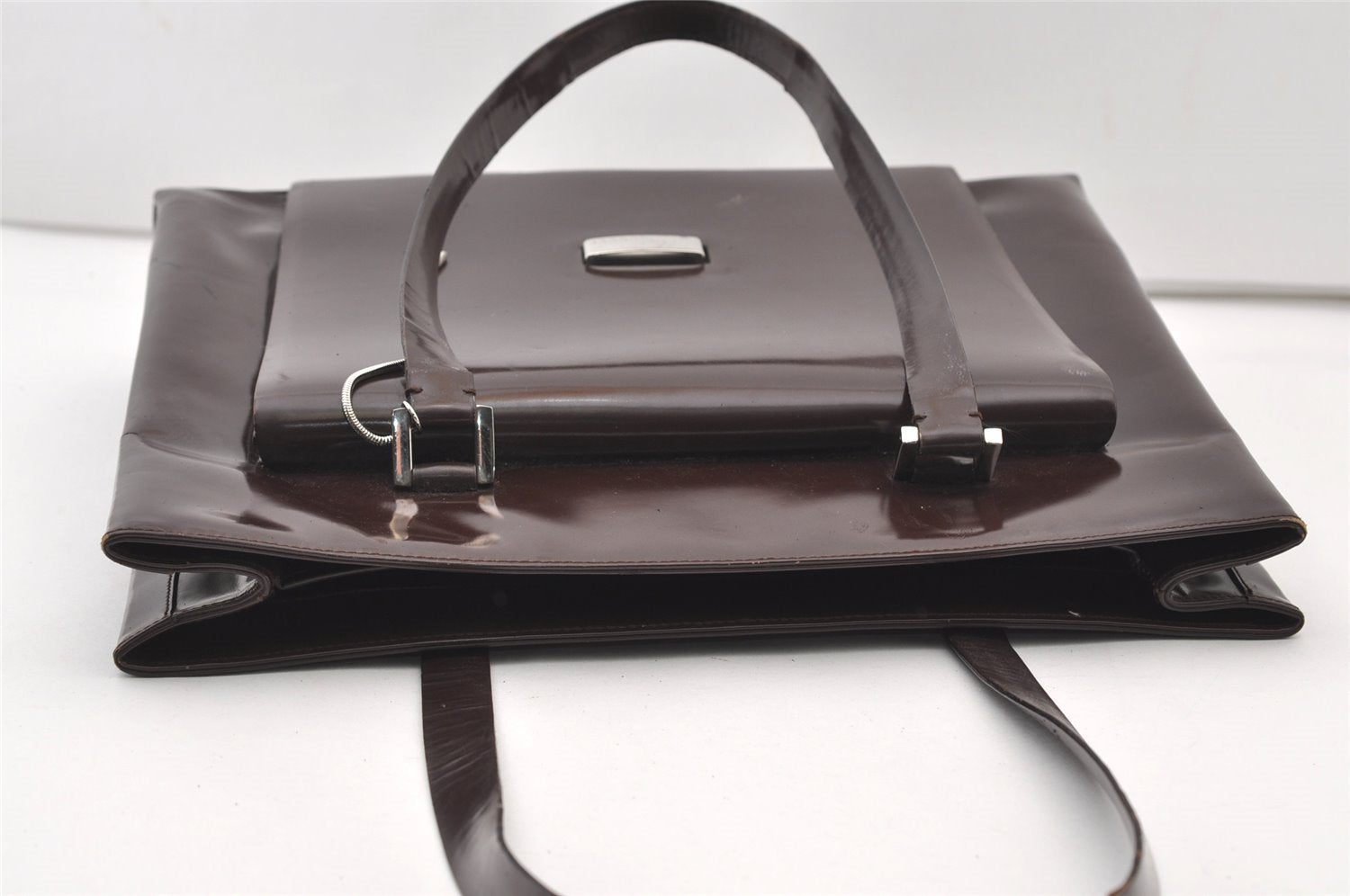 Authentic GUCCI Vintage Shoulder Hand Bag Leather Brown Junk 2547J