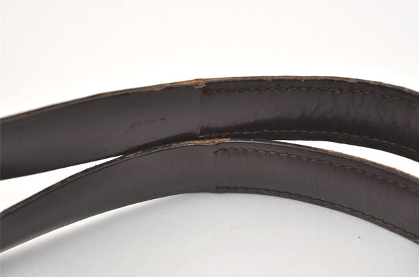 Authentic GUCCI Vintage Shoulder Hand Bag Leather Brown Junk 2547J