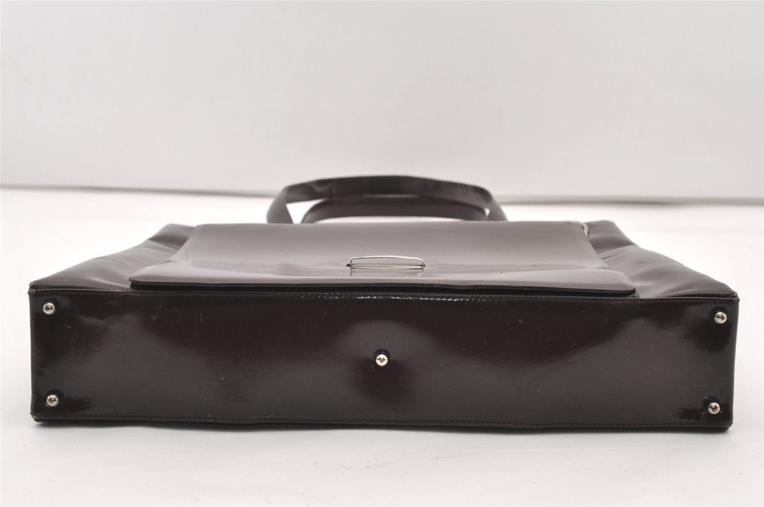 Authentic GUCCI Vintage Shoulder Hand Bag Leather Brown Junk 2547J