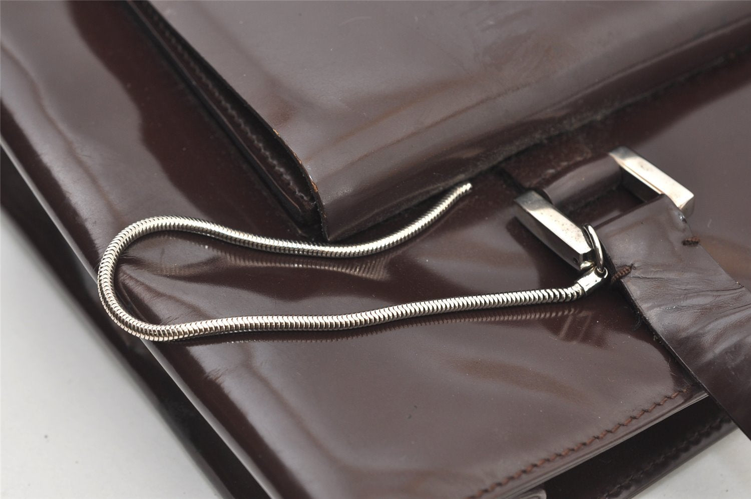 Authentic GUCCI Vintage Shoulder Hand Bag Leather Brown Junk 2547J