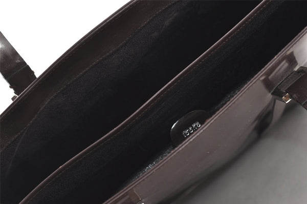 Authentic GUCCI Vintage Shoulder Hand Bag Leather Brown Junk 2547J