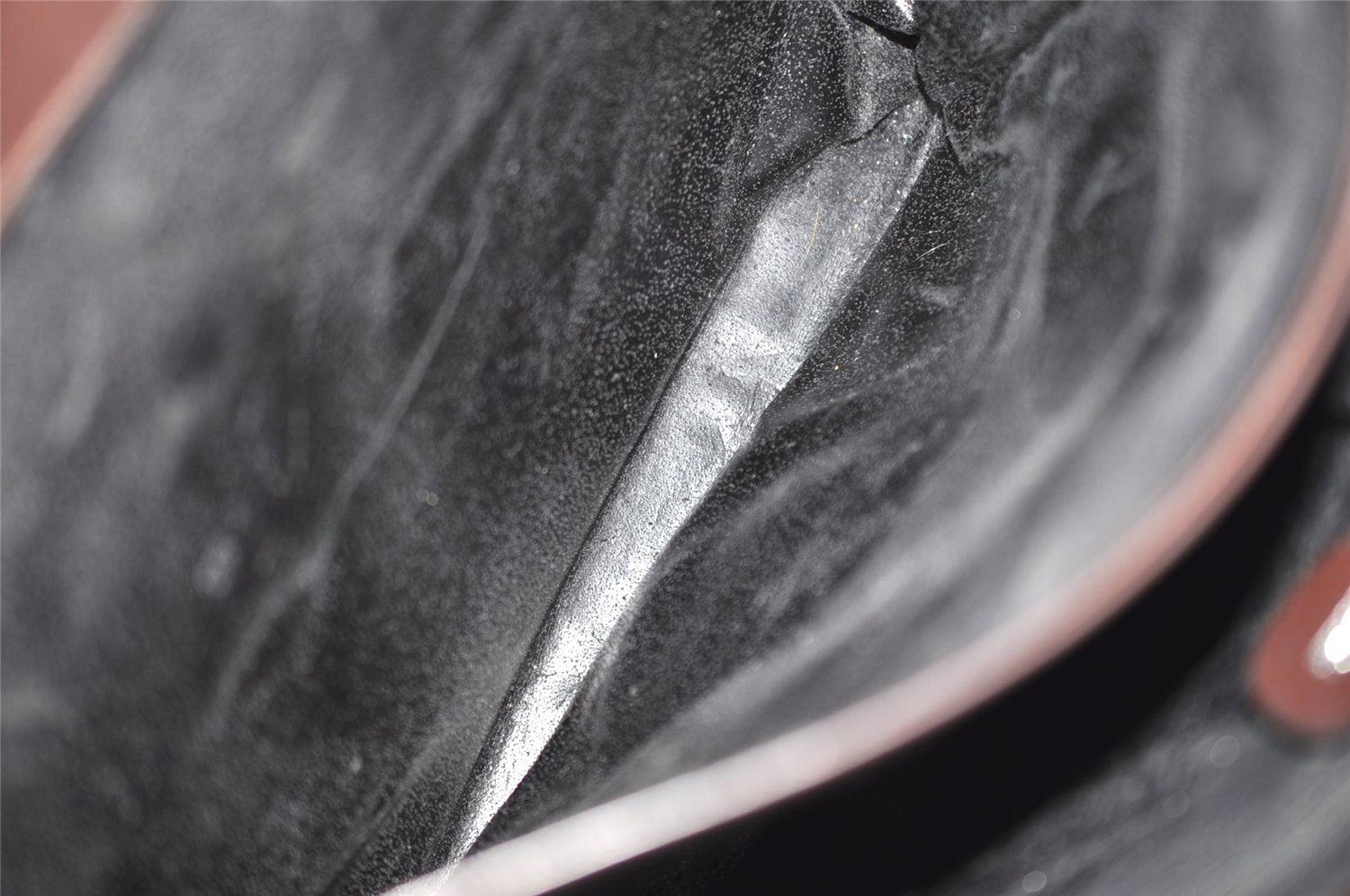 Authentic GUCCI Vintage Shoulder Hand Bag Leather Brown Junk 2547J