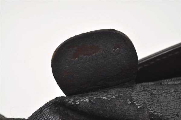 Authentic GUCCI Vintage Shoulder Hand Bag Leather Brown Junk 2547J