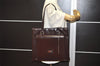 Authentic GUCCI Vintage Shoulder Hand Bag Leather Brown Junk 2547J