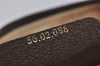 Authentic GUCCI Web Sherry Line Shoulder Cross Bag GG PVC Leather Brown 2549I