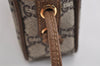 Authentic GUCCI GG Plus Shoulder Cross Body Bag Purse PVC Leather Brown 2549J