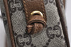 Authentic GUCCI GG Plus Shoulder Cross Body Bag Purse PVC Leather Brown 2549J
