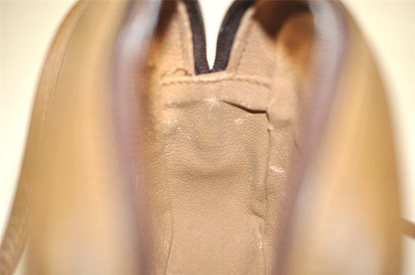 Authentic GUCCI GG Plus Shoulder Cross Body Bag Purse PVC Leather Brown 2549J