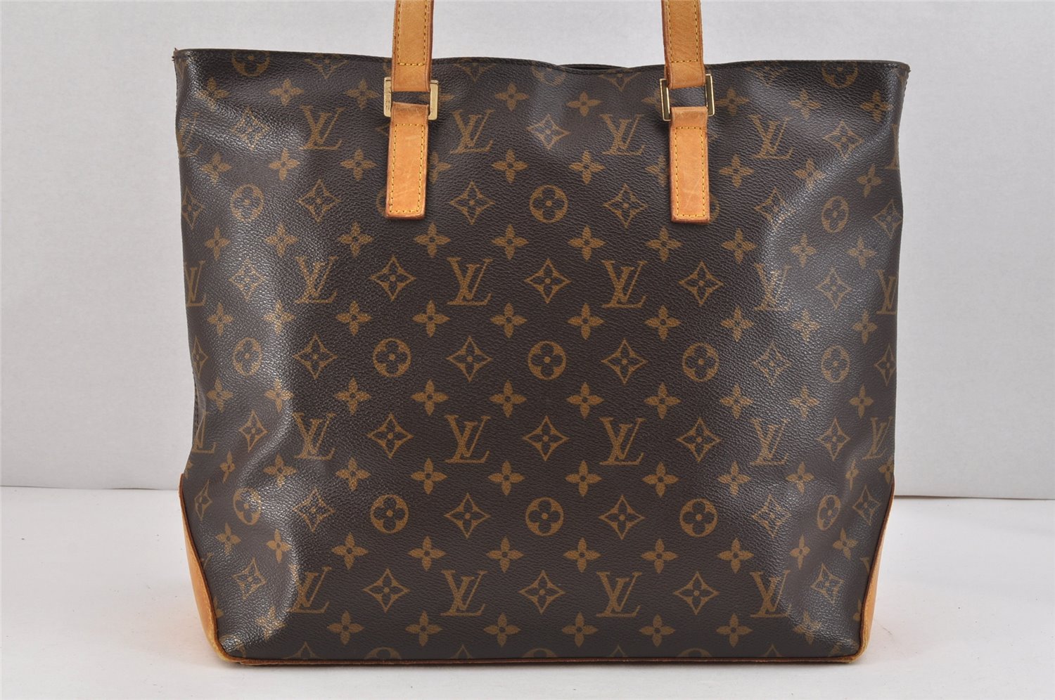 Authentic Louis Vuitton Monogram Cabas Mezzo Shoulder Tote Bag M51151 Junk 2549K