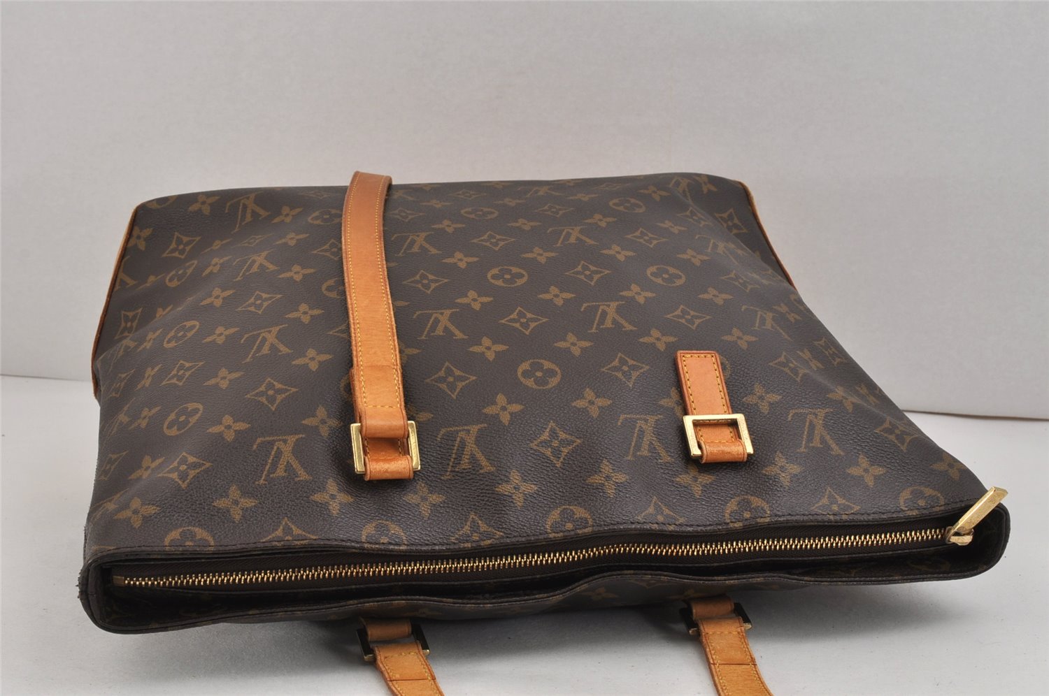 Authentic Louis Vuitton Monogram Cabas Mezzo Shoulder Tote Bag M51151 Junk 2549K