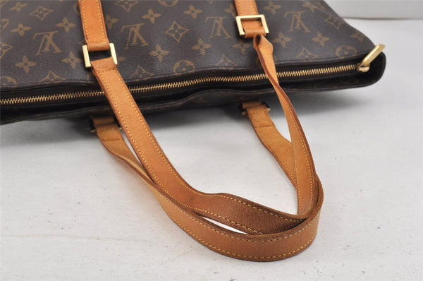 Authentic Louis Vuitton Monogram Cabas Mezzo Shoulder Tote Bag M51151 Junk 2549K