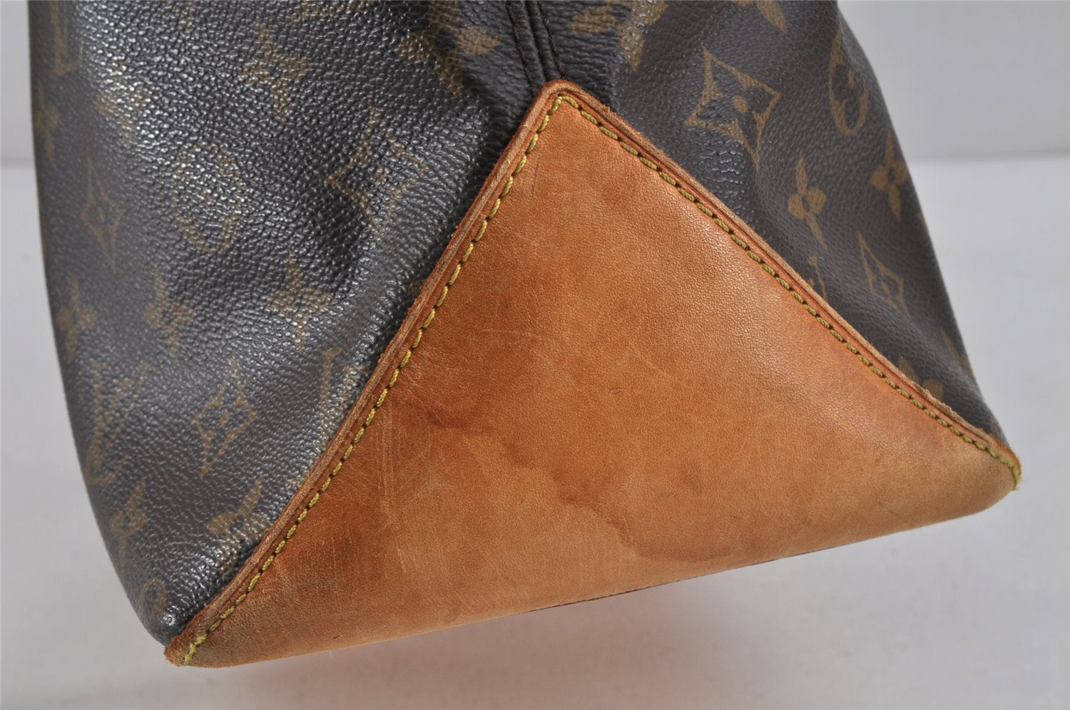 Authentic Louis Vuitton Monogram Cabas Mezzo Shoulder Tote Bag M51151 Junk 2549K