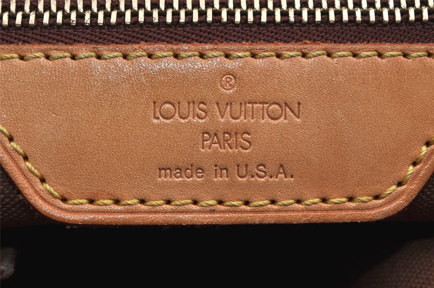 Authentic Louis Vuitton Monogram Cabas Mezzo Shoulder Tote Bag M51151 Junk 2549K