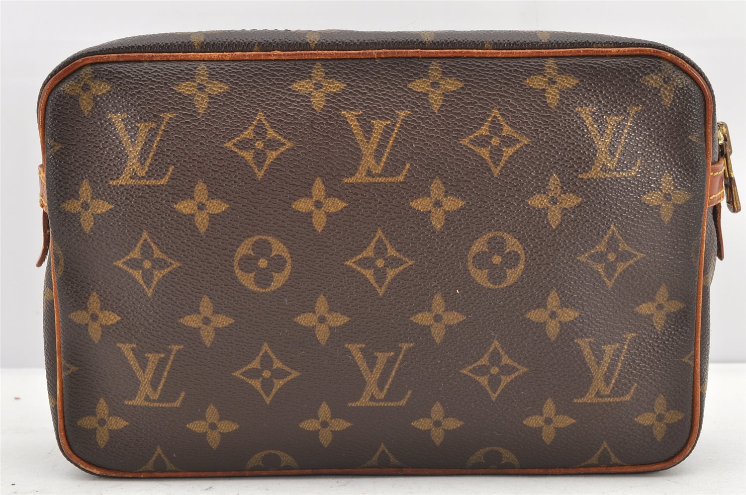 Authentic Louis Vuitton Monogram Compiegne 23 Clutch Hand Bag M51847 LV 2551K