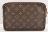 Authentic Louis Vuitton Monogram Compiegne 23 Clutch Hand Bag M51847 LV 2551K