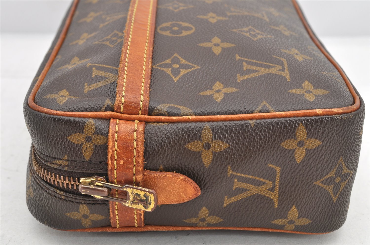 Authentic Louis Vuitton Monogram Compiegne 23 Clutch Hand Bag M51847 LV 2551K