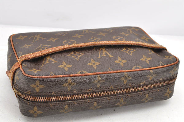 Authentic Louis Vuitton Monogram Compiegne 23 Clutch Hand Bag M51847 LV 2551K