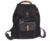 Authentic GUCCI Bamboo Drawstring Backpack Purse Suede Leather Black 2554K