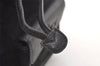 Authentic GUCCI Bamboo Drawstring Backpack Purse Suede Leather Black 2554K