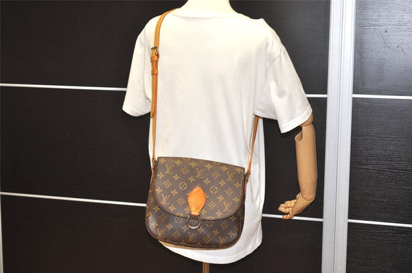 Authentic Louis Vuitton Monogram Saint Cloud GM M51242 Shoulder Cross Bag 2555I