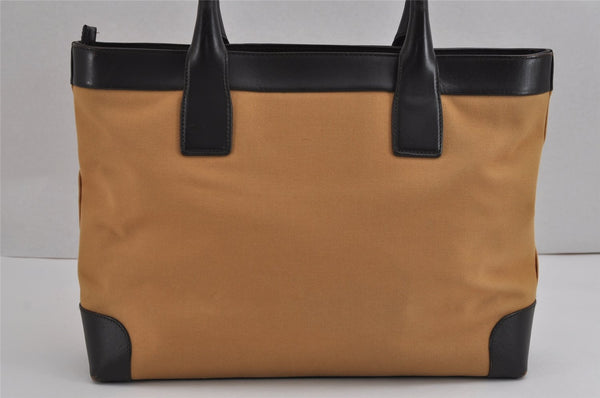 Authentic GUCCI Web Sherry Line Shoulder Tote Bag Canvas Leather Beige 2555J