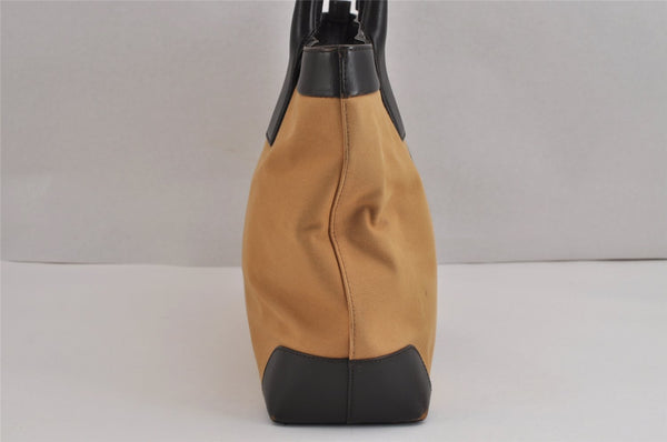 Authentic GUCCI Web Sherry Line Shoulder Tote Bag Canvas Leather Beige 2555J