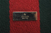 Authentic GUCCI Web Sherry Line Shoulder Tote Bag Canvas Leather Beige 2555J