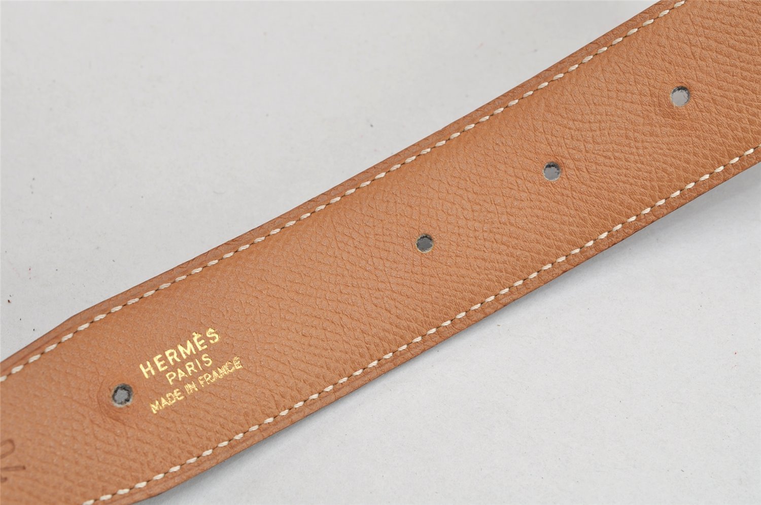 Authentic HERMES Constance Leather Belt Size 70cm 27.6