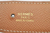 Authentic HERMES Constance Leather Belt Size 70cm 27.6" Black Brown Box 2556I