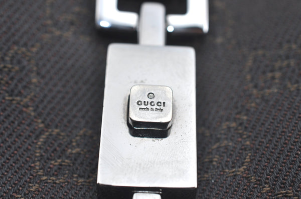 Authentic GUCCI Jackie Shoulder Hand Bag GG Canvas Leather 00963 Brown 2556J