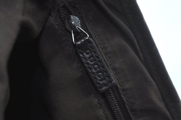 Authentic GUCCI Jackie Shoulder Hand Bag GG Canvas Leather 00963 Brown 2556J