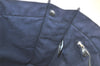 Authentic HERMES Vintage Fourre Tout MM Hand Tote Bag Canvas Navy 2556K