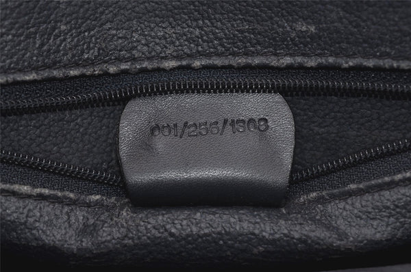 Authentic GUCCI Micro GG PVC Leather Shoulder Cross Body Bag Purse Navy 2557I