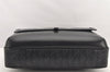 Authentic Christian Dior Hit The Road 2Way Briefcase PVC Leather Black 2557K