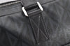 Authentic Christian Dior Hit The Road 2Way Briefcase PVC Leather Black 2557K