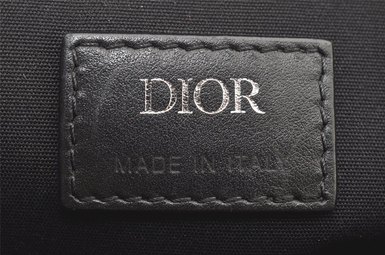 Authentic Christian Dior Hit The Road 2Way Briefcase PVC Leather Black 2557K