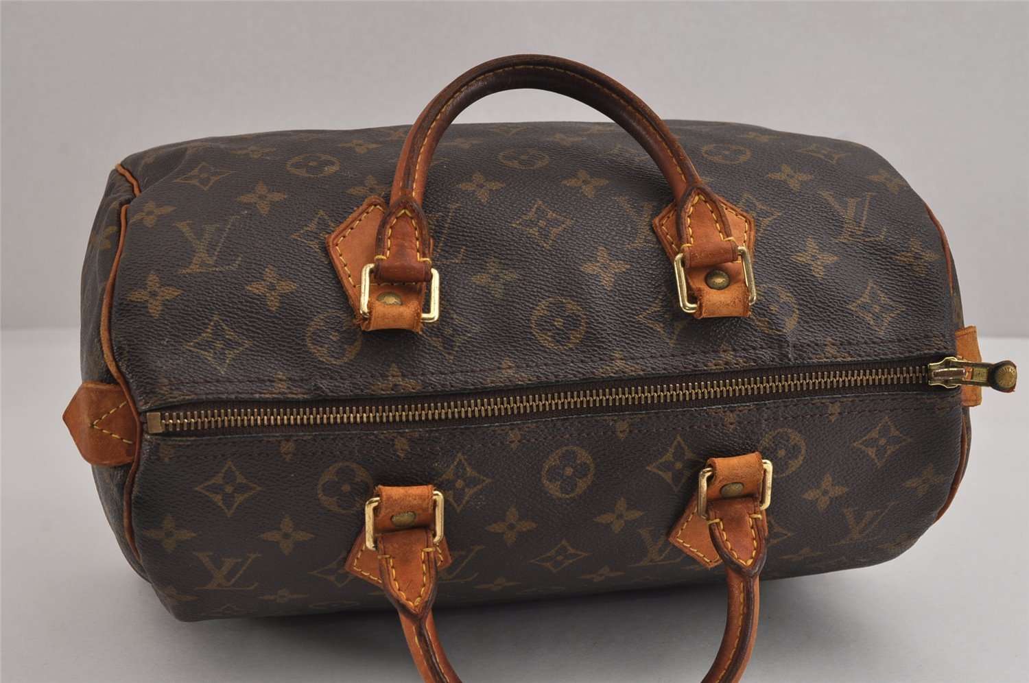 Authentic Louis Vuitton Monogram Speedy 30 Hand Boston Bag M41526 LV 2558J